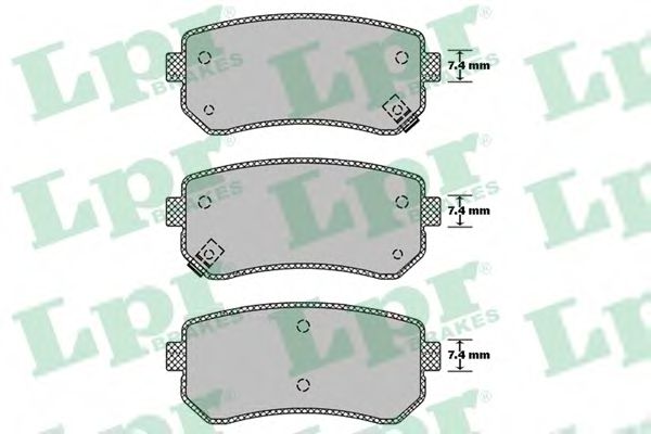 05P1411 LPR Brake Pad Set, disc brake