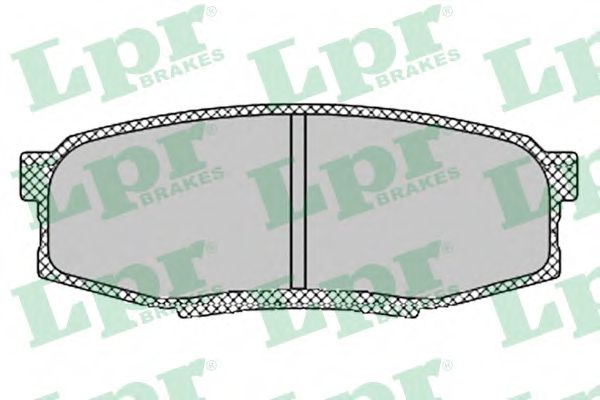 05P1419 LPR Brake Pad Set, disc brake