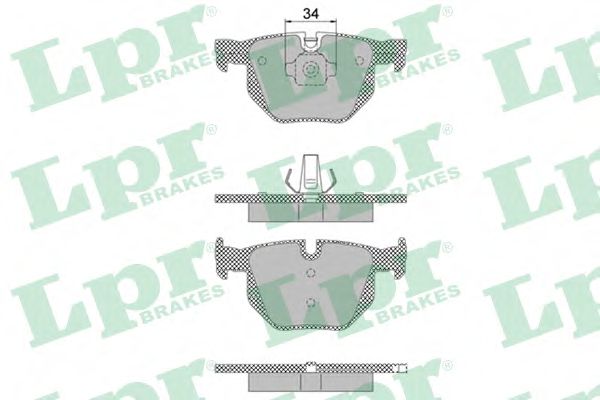 05P1472 LPR Brake Pad Set, disc brake