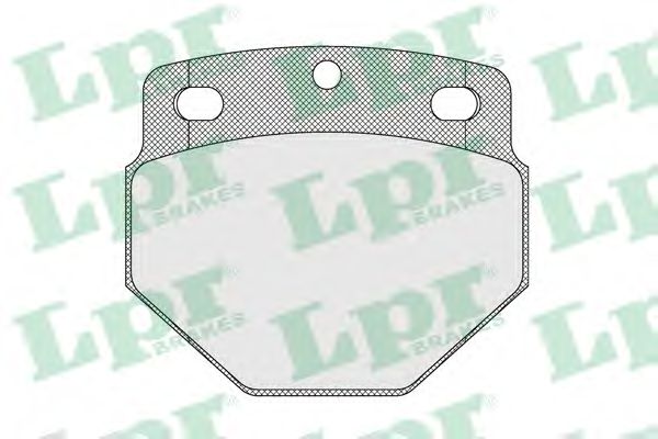 05P1540 LPR Brake Pad Set, disc brake