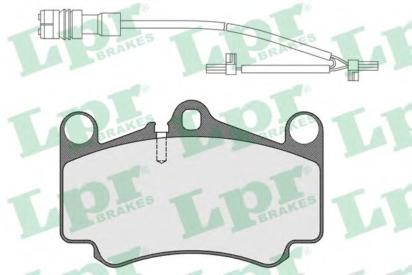 05P1588B LPR Brake Pad Set, disc brake