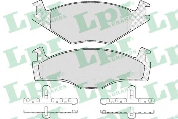 05P224 LPR Brake Pad Set, disc brake