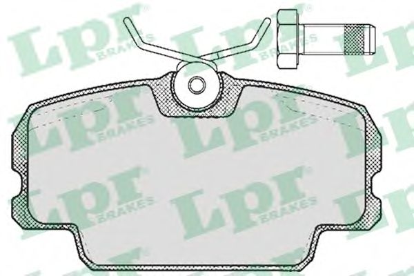 05P273 LPR Brake System Brake Pad Set, disc brake
