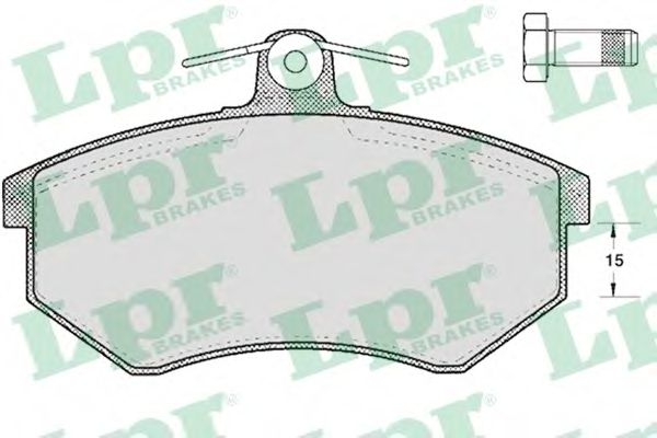 05P299 LPR Brake Pad Set, disc brake