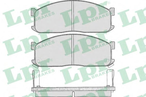 05P335 LPR Brake System Brake Pad Set, disc brake