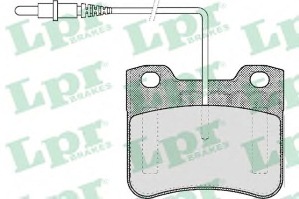 05P444 LPR Тормозная система Комплект тормозных колодок, дисковый тормоз