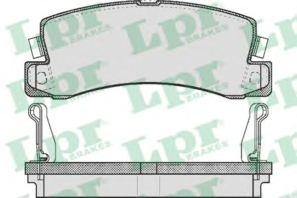 05P514 LPR Brake Pad Set, disc brake