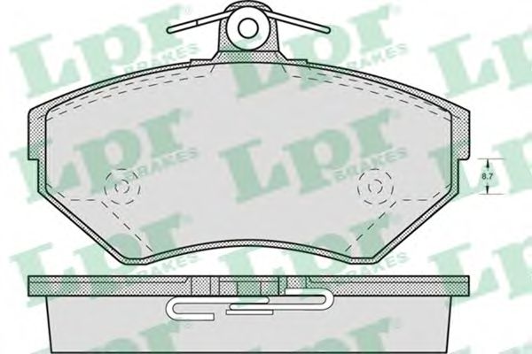 05P719 LPR Brake Pad Set, disc brake