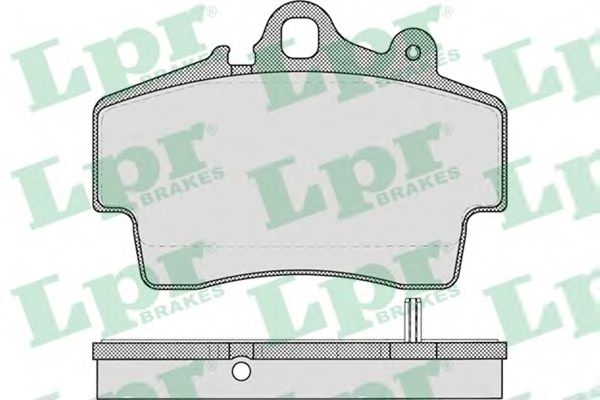 05P722 LPR Brake System Brake Pad Set, disc brake