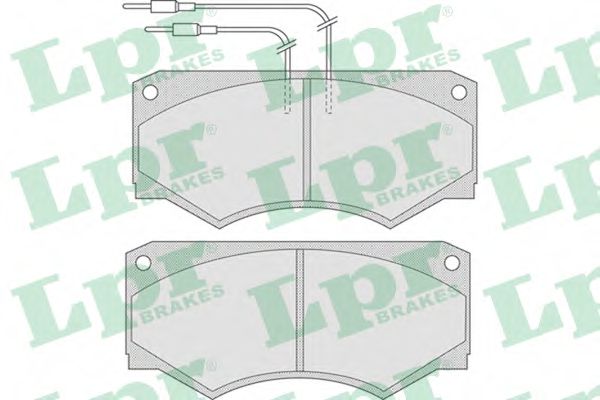 05P733 LPR Brake Pad Set, disc brake