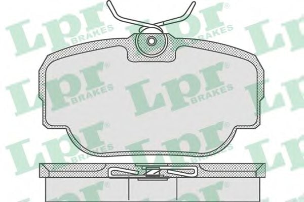 05P739 LPR Brake Pad Set, disc brake