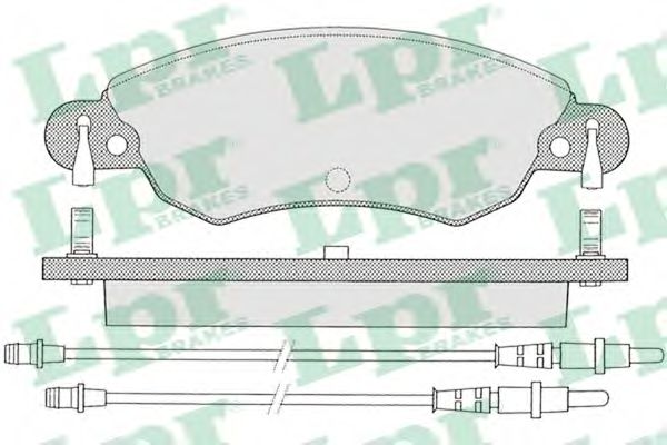 05P792 LPR Brake Pad Set, disc brake