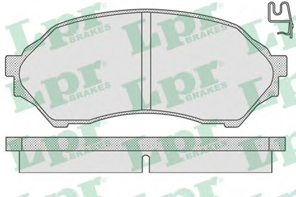 05P813 LPR Brake Pad Set, disc brake