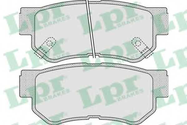 05P848 LPR Brake Pad Set, disc brake