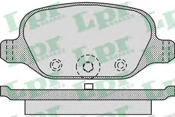 05P872 LPR Тормозная система Комплект тормозных колодок, дисковый тормоз