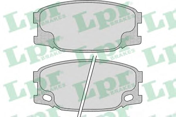 05P893 LPR Brake System Brake Pad Set, disc brake