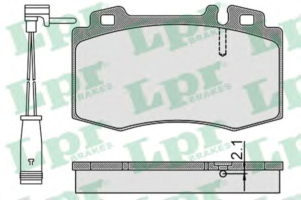 05P899A LPR Brake Pad Set, disc brake