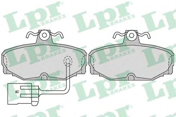 05P987 LPR Brake Pad Set, disc brake