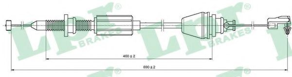 C0147A LPR Accelerator Cable