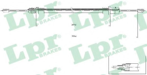 C0212B LPR Cable, parking brake