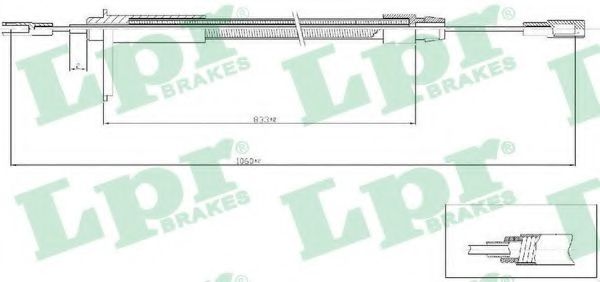 C0435B LPR Cable, parking brake