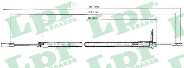 C0440B LPR Cable, parking brake