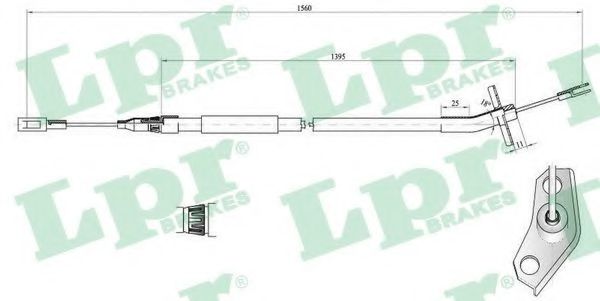 C0453B LPR Brake System Cable, parking brake
