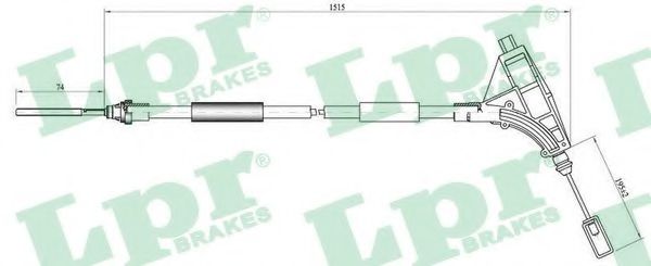 C0641B LPR Cable, parking brake