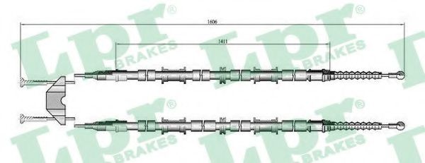 C0655B LPR Brake System Cable, parking brake