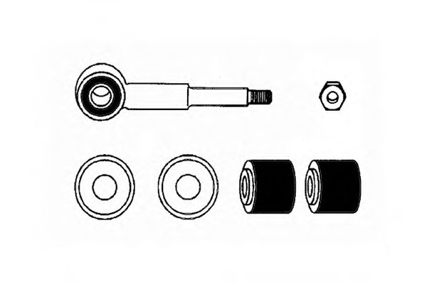 0181602-K OCAP Wheel Suspension Repair Kit, stabilizer coupling rod