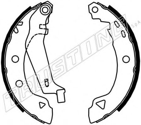 004.008Y TRUSTING Brake System Brake Shoe Set