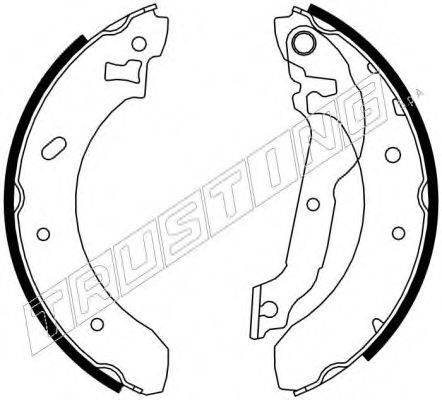 007.016 TRUSTING Brake System Brake Shoe Set