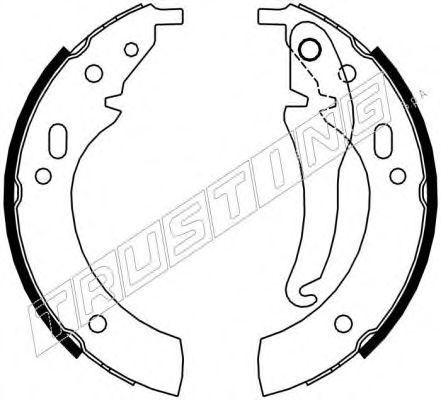 019.016 TRUSTING Brake System Brake Shoe Set