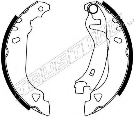 034.090 TRUSTING Brake System Brake Shoe Set