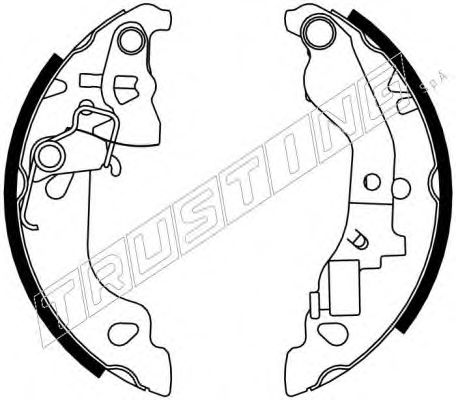 034.103Y TRUSTING Brake System Brake Shoe Set