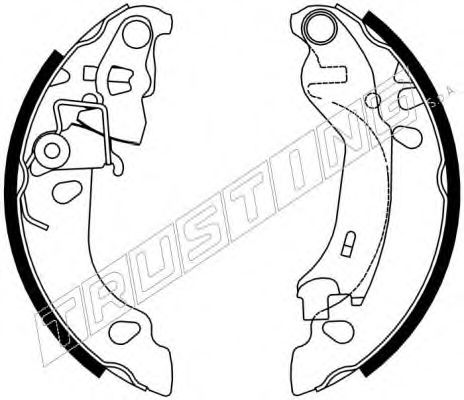 034.107 TRUSTING Brake System Brake Shoe Set
