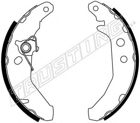 040.129Y TRUSTING Brake System Brake Shoe Set
