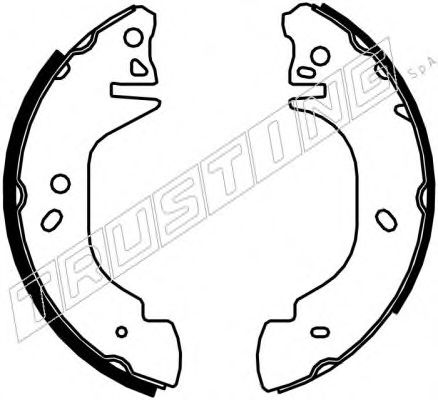 040.135 TRUSTING Brake System Brake Shoe Set