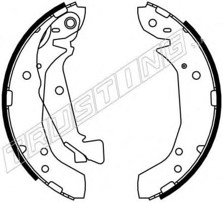 046.211 TRUSTING Brake System Brake Shoe Set