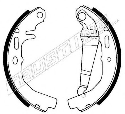 073.158 TRUSTING Brake System Brake Shoe Set