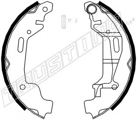 073.172 TRUSTING Brake System Brake Shoe Set