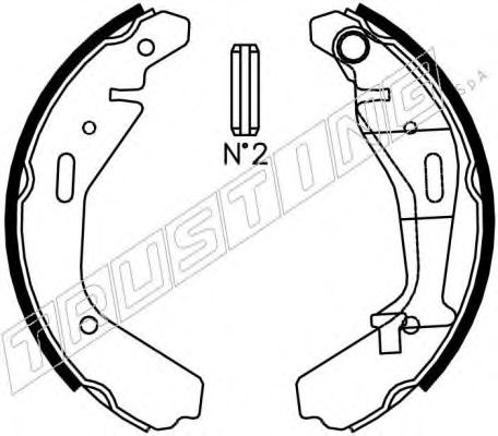 073.176 TRUSTING Brake System Brake Shoe Set