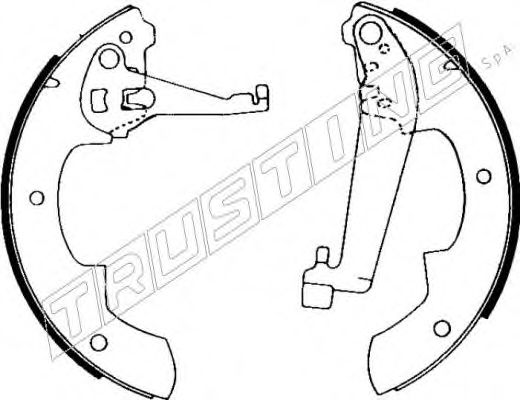 079.179 TRUSTING Brake System Brake Shoe Set