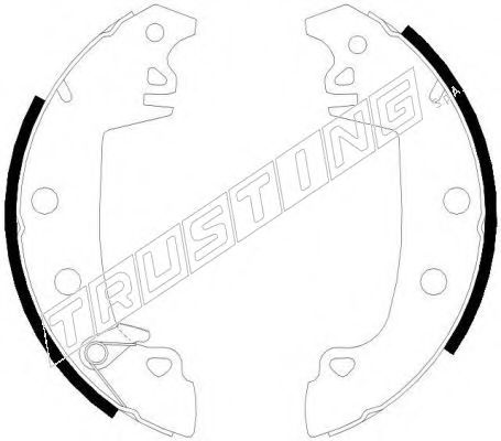 079.187Y TRUSTING Brake System Brake Shoe Set