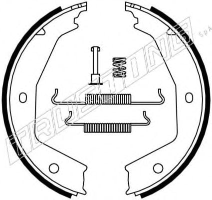 079.194K TRUSTING Brake System Brake Shoe Set, parking brake