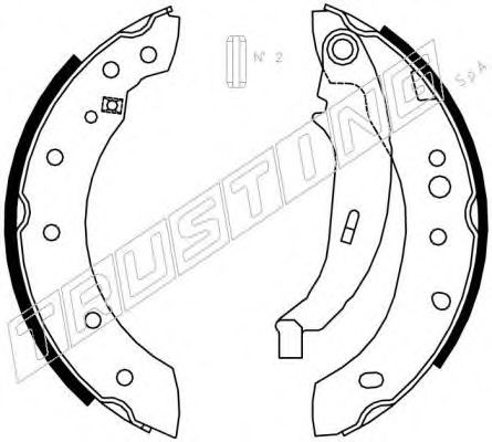 079.195 TRUSTING Brake System Brake Shoe Set