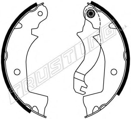 081.007 TRUSTING Wheel Suspension Control Arm-/Trailing Arm Bush