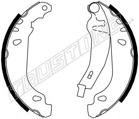 088.216Y TRUSTING Brake System Brake Shoe Set