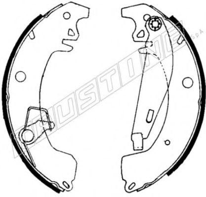 088.219 TRUSTING Brake System Brake Shoe Set
