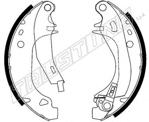 088.227Y TRUSTING Brake System Brake Shoe Set